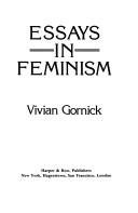 Couverture : Essays in feminism