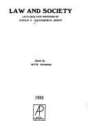 Couverture : Law and society