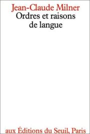 Couverture : Ordres et raisons de langue