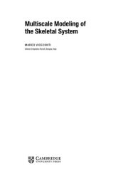 Couverture : Multiscale Modeling of the Skeletal System