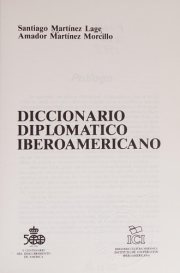 Couverture : Diccionario diplomatico iberoamericano