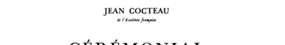 Couverture : Cérémonial espagnol du phénix