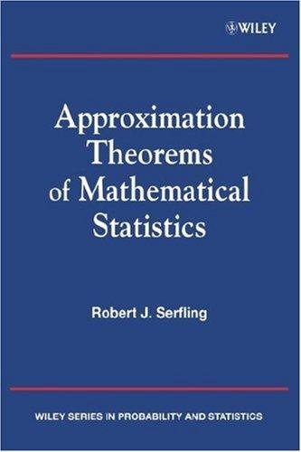 Couverture : Approximation theorems of mathematical statistics