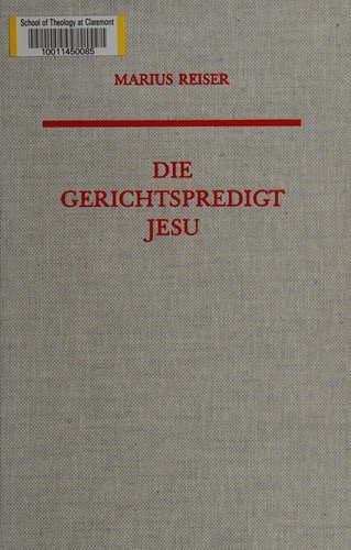 Couverture : Die Gerichtspredigt Jesu