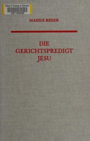 Couverture : Die Gerichtspredigt Jesu