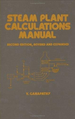 Couverture : Steam plant calculations manual