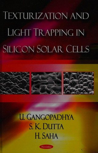 Couverture : Texturization and light trapping in silicon solar cells