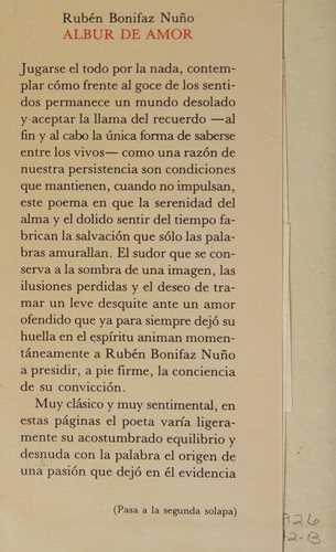 Couverture : Albur de amor
