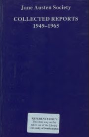 Couverture : Collected Reports of the Jane Austen Society: 1949-1965