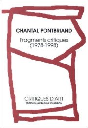 Couverture : Fragments critiques 1978-1998