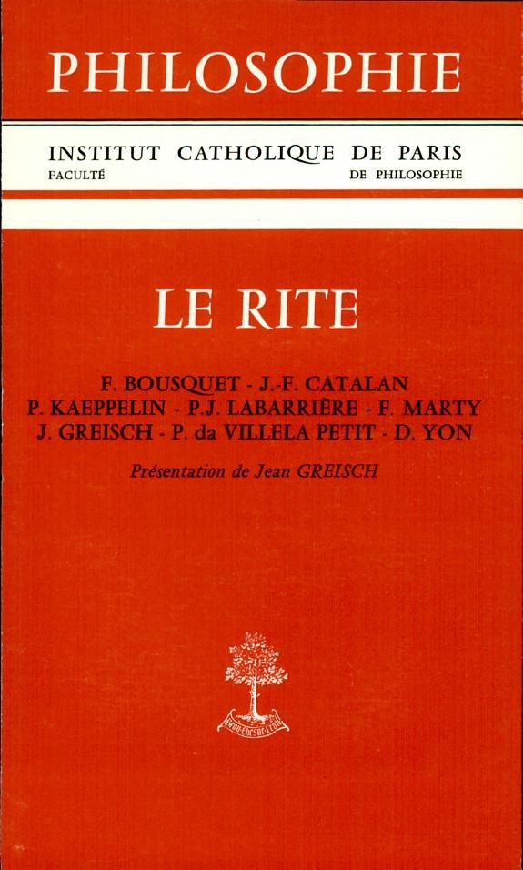 Couverture : Le Rite
