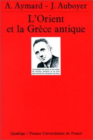 Couverture : L'Orient et la Grèce antique
