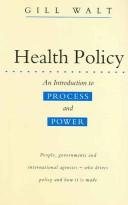 Couverture : Health policy