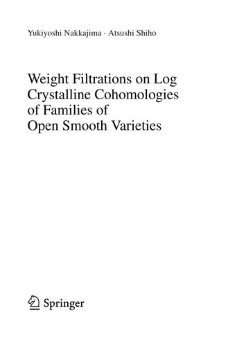 Couverture : Weight filtrations on log crystalline cohomologies of families of open smooth varieties