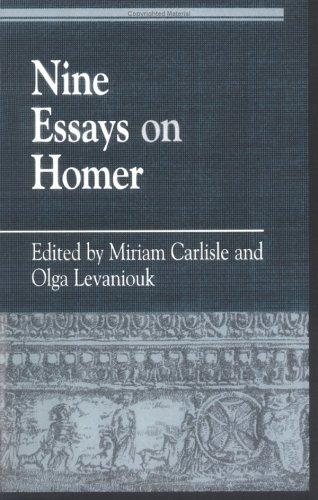 Couverture : Nine essays on Homer