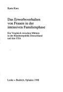 Couverture : Das Erwerbsverhalten von Frauen in der intensiven Familienphase