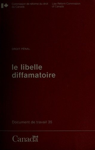 Couverture : Defamatory libel