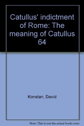 Couverture : Catullus' indictment of Rome