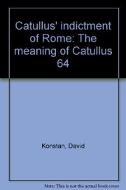 Couverture : Catullus' indictment of Rome