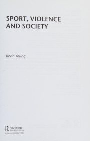 Couverture : Sport, Violence and Society