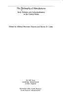 Couverture : The Philosophy of Manufactures