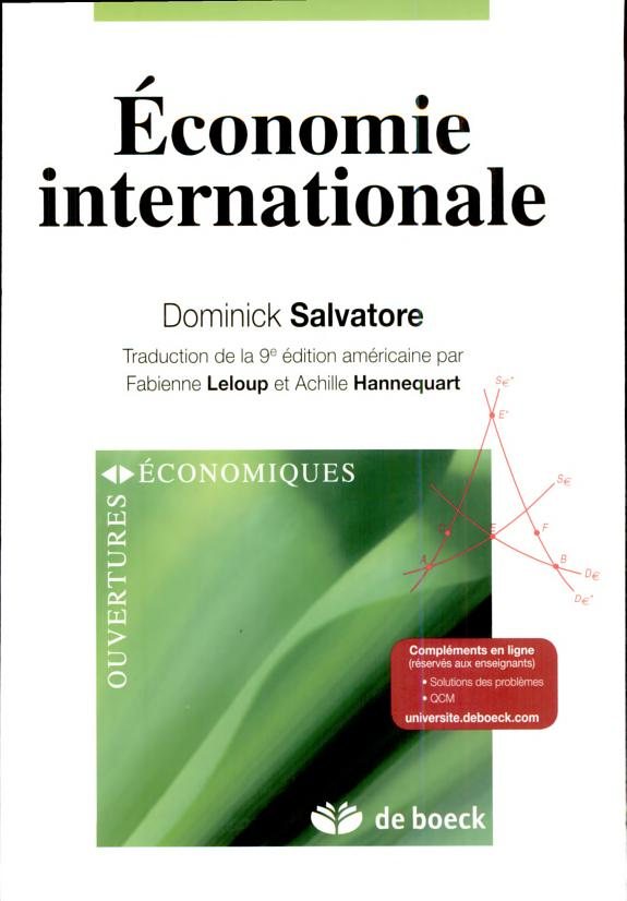 Couverture : Économie internationale
