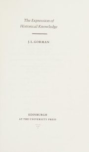 Couverture : The expression of historical knowledge