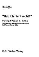 Couverture : "Hab ich nicht recht?"