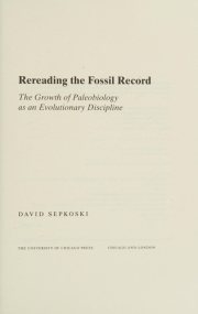 Couverture : Rereading the Fossil Record