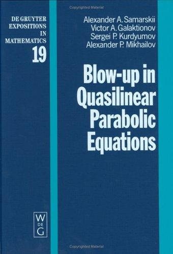 Couverture : Blow-up in quasilinear parabolic equations