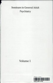 Couverture : Seminars in general adult psychiatry