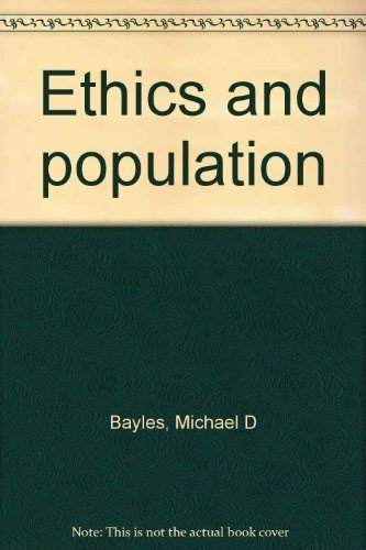 Couverture : Ethics and Population