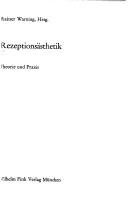 Couverture : Rezeptionsästhetik