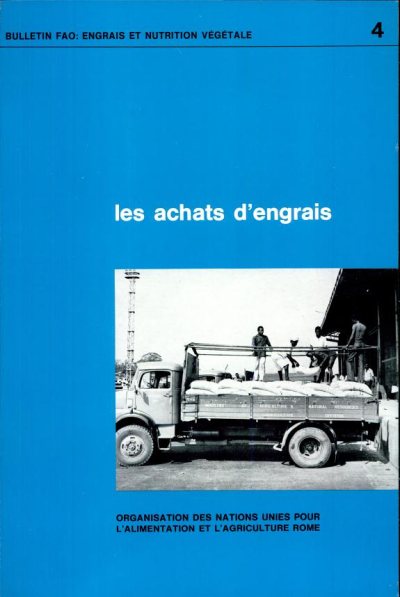 Couverture : Les Achats d'engrais