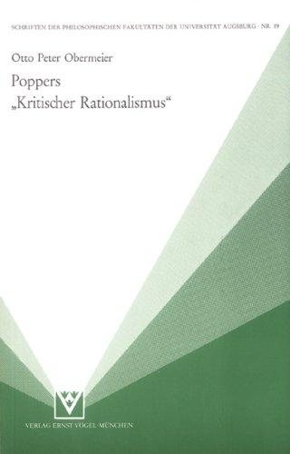 Couverture : Poppers "Kritischer Rationalismus"