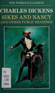 Couverture : Sikes and Nancy and other public readings