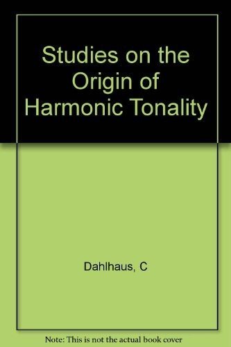Couverture : Studies on the origin of harmonic tonality
