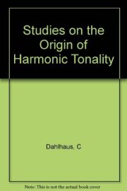 Couverture : Studies on the origin of harmonic tonality
