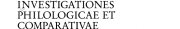 Couverture : Investigationes philologicae et comparativae
