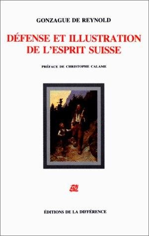Couverture : Défense et illustration de l'esprit suisse