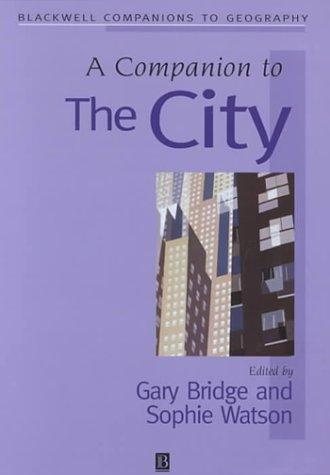 Couverture : A companion to the city
