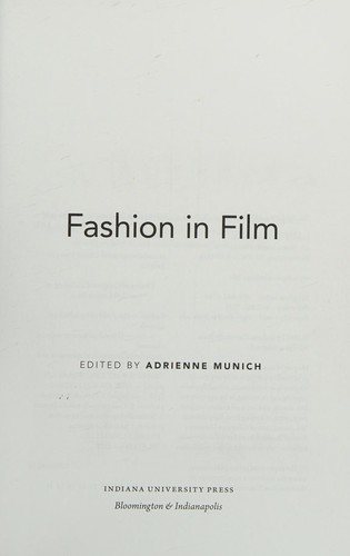 Couverture : Fashion in film
