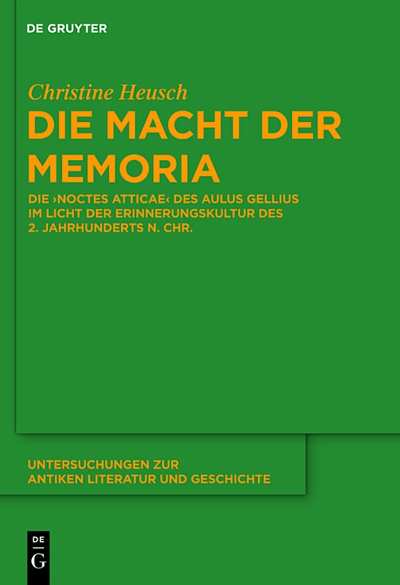 Couverture : Die Macht der memoria