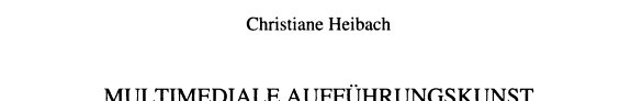 Couverture : Multimediale Aufführungskunst