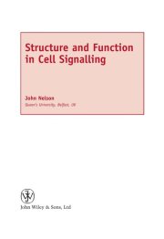 Couverture : Structure and Function in Cell Signalling