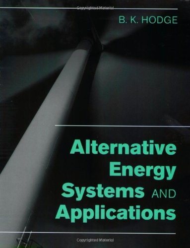 Couverture : Alternative energy systems and applications
