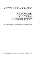 Couverture : Człowiek, kultura, uniwersytet