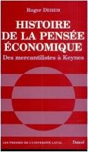 Couverture : Histoire de la pensée économique