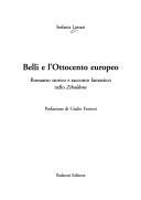 Couverture : Belli e l'Ottocento europeo