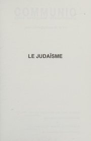 Couverture : Le judaïsme